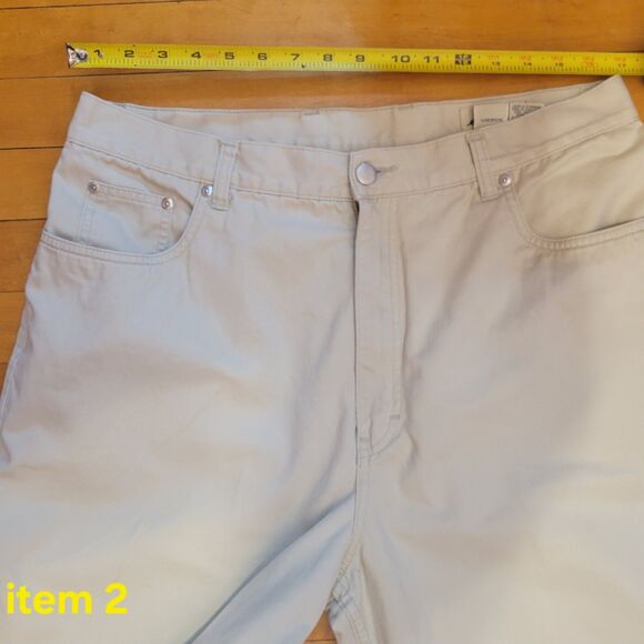 Eddie Bauer Lot Of 2 Women's Chino Pants Size 18 Cream & Sand  Classic Casual - Picture 12 of 16